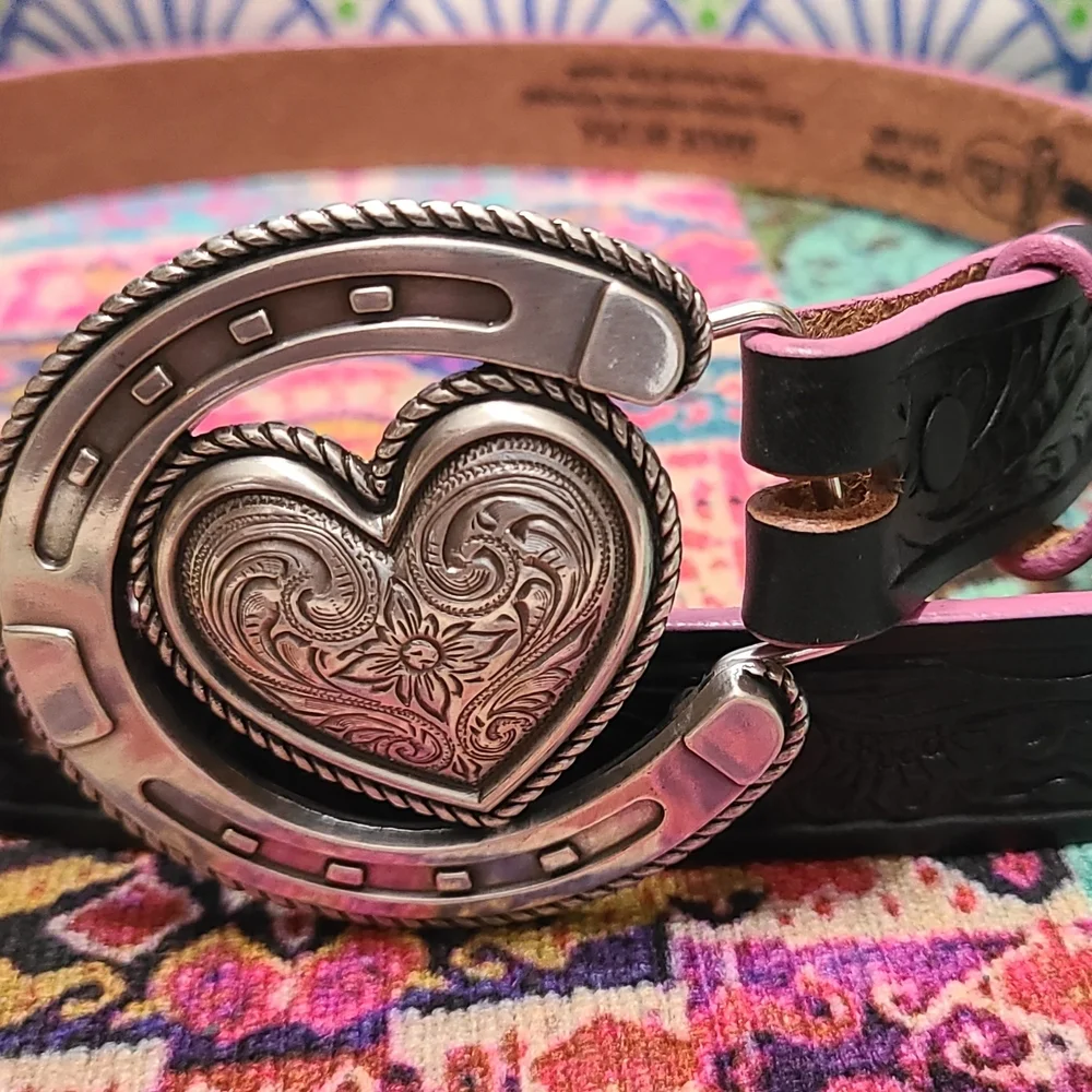 Justin Boots Top Grain Leather Belt